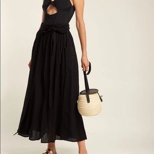 Mara Hoffman Nicola tie waist black skirt - S